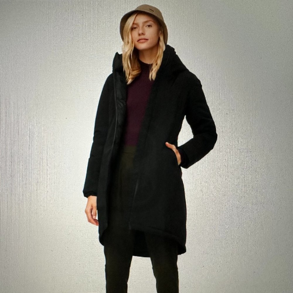 lululemon athletica Black Hooded Ski & Snow Jacket